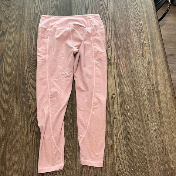 Victoria's Secret Leggings Mid-Rise Pockets Pull-On 100% Cotton Pink Size 12 - Picture 7 of 10